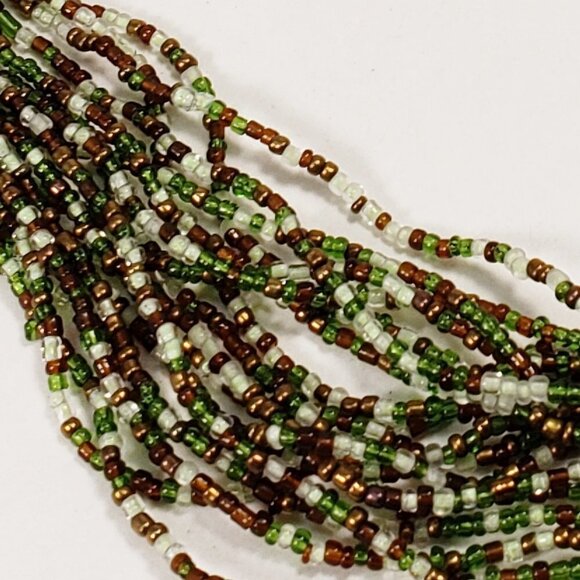 Women's Stylish, Elegant Silver tone 26" Long Colorful Layered Beaded Necklace - Picture 4 of 8